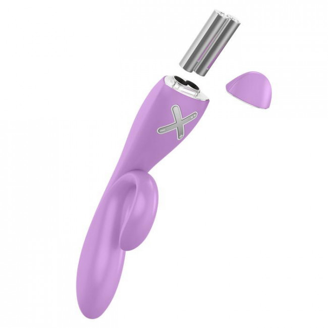 Розовый вибратор-rabbit  K1 - 20 см. , OVO