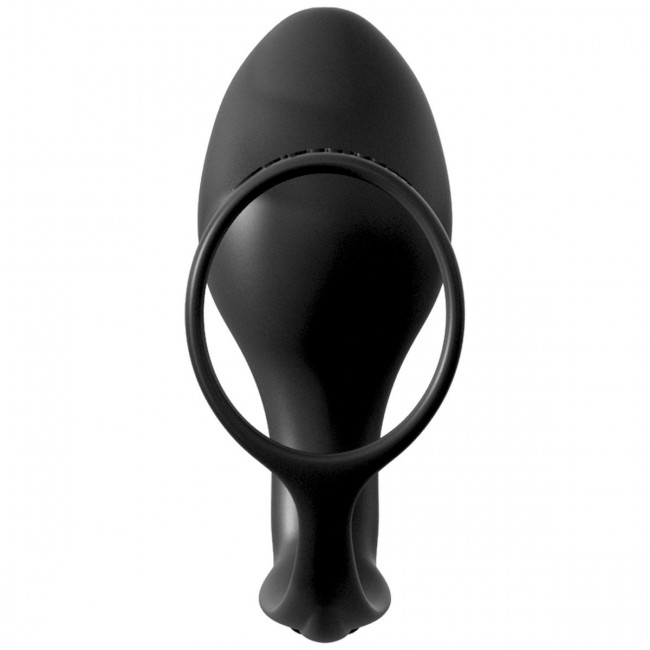 Эрекционное кольцо Ass-Gasm Cockring Advanced Plug с анальной пробкой, Pipedream