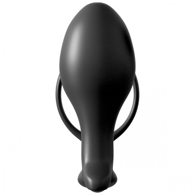 Эрекционное кольцо Ass-Gasm Cockring Advanced Plug с анальной пробкой, Pipedream