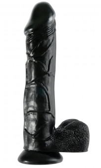 Чёрный фаллоимитатор-гигант 12" Mega Dildo -32,4 см., Pipedream