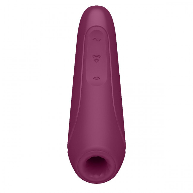 Бордовый вакуум-волновой стимулятор Satisfyer Curvy 1+ Бордовый вакуум-волновой стимулятор Satisfyer Curvy 1+