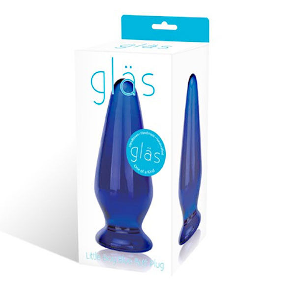 Тяжелая пробка из стекла насыщенного синего цвета, Glas