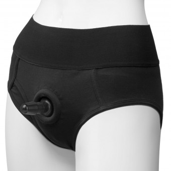 Трусики-брифы с плугом Vac-U-Lock Panty Harness with Plug Briefs - L/XL, Doc Johnson