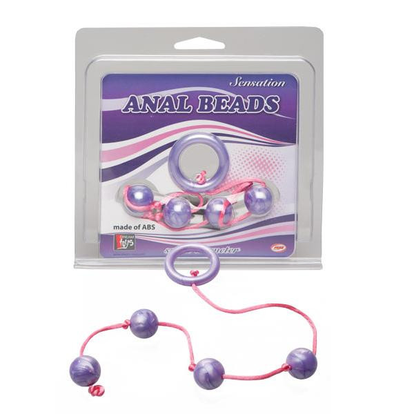 Фиолетовые анальные шарики GOOD VIBES ANAL BEADS SMALL, Dream Toys