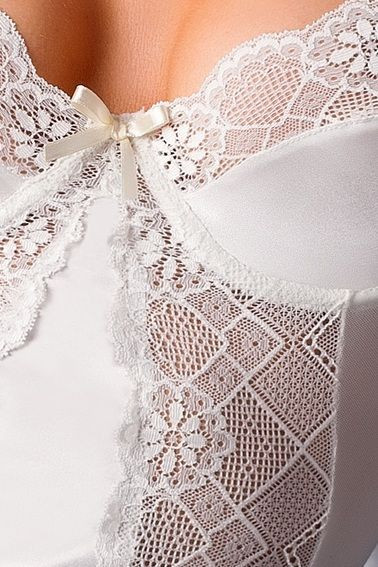 Корсаж Blanchet с игривыми оборками и кружевами, Casmir