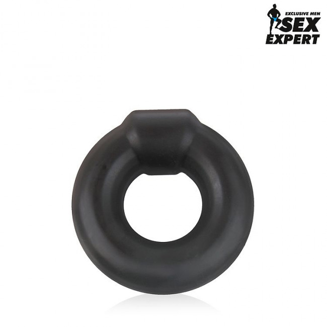 Черное силиконовое круглое эрекционное кольцо Sex Expert, Bior toys Черное силиконовое круглое эрекционное кольцо Sex Expert, Bior toys