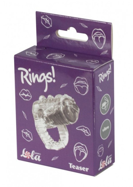 Прозрачная насадка на язык Rings Teaser, Lola toys