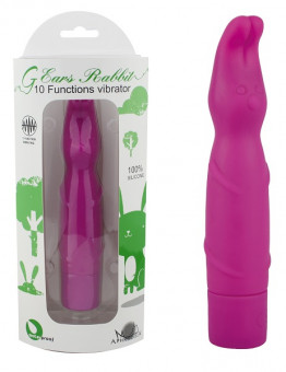 Фиолетовый вибростимулятор-кролик G ears Rabbit - 17,5 см., Howells