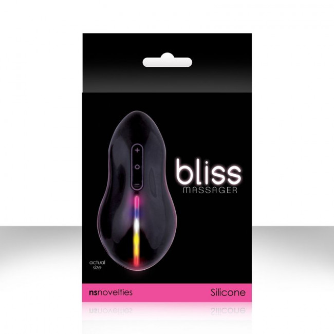 Черный вибратор-мышка для клиторальной стимуляции и массажа Bliss, NS Novelties