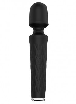 Чёрный перезаряжаемый жезловый вибратор JOYRUSH MASSAGER, Dream Toys