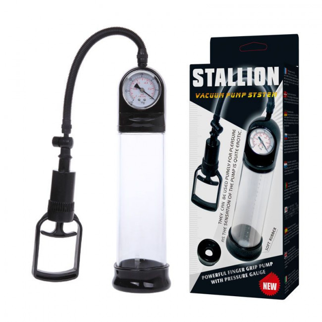 Вакуумная помпа Stallion с манометром, Baile