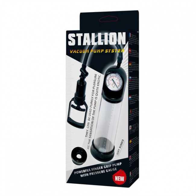 Вакуумная помпа Stallion с манометром, Baile