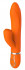 Оранжевый вибратор TENDER TULIP со стимулятором клитора - 22 см., Dream Toys Оранжевый вибратор TENDER TULIP со стимулятором клитора - 22 см., Dream Toys