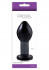 Большая темно-серая стеклянная анальная пробка CRYSTAL PLUG, NS Novelties