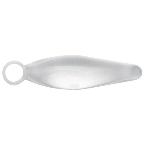 Прозрачная анальная пробка Bottoms Up Finger Rammers - 10 см., Topco Sales