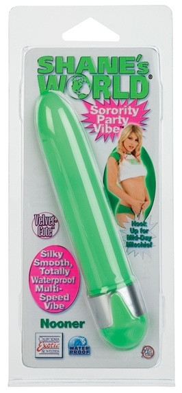 Салатовый вибратор Shane`s World, California Exotic Novelties