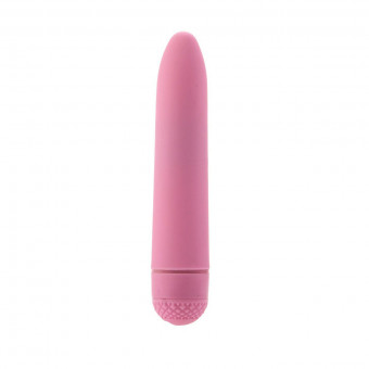 Розовый мини-вибромассажер FIRST TIME MINI VIBE - 11,5 см., California Exotic Novelties