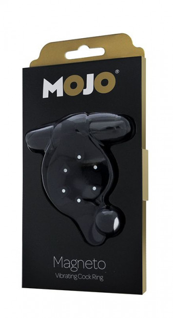 Чёрное эрекционное кольцо с магнитами MOJO MAGNETO, Seven Creations Чёрное эрекционное кольцо с магнитами MOJO MAGNETO, Seven Creations