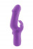 Фиолетовый вибратор с клиторальным отростком MATES FANTASY RECHARGE VIBRATOR - 17 см., NMC