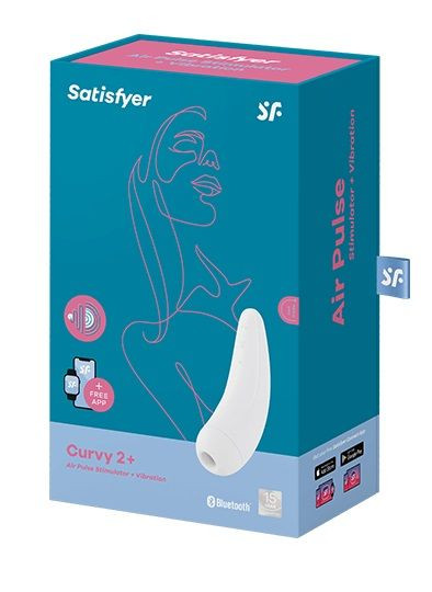 Белый вакуум-волновой стимулятор Satisfyer Curvy 2+ Белый вакуум-волновой стимулятор Satisfyer Curvy 2+
