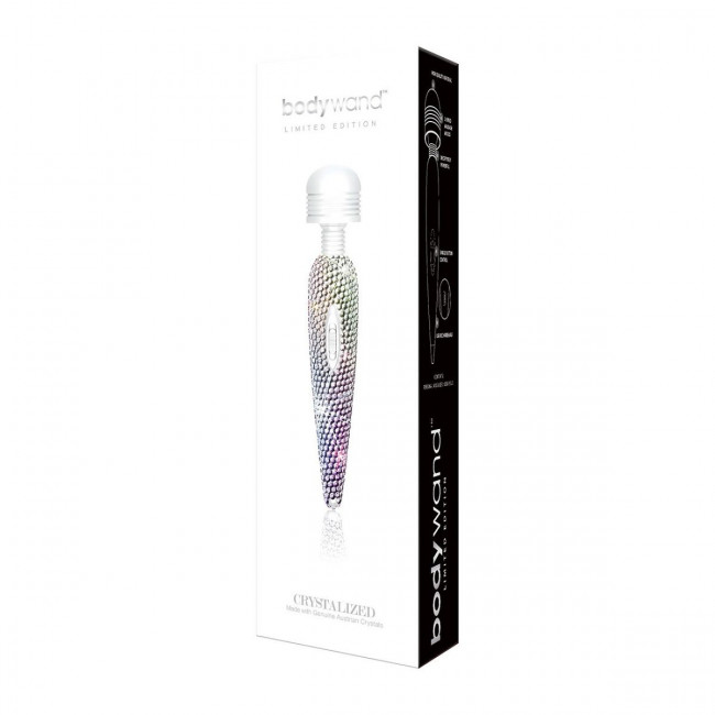Вибратор со стразами Crystalized USB Wand Massager , Bodywand