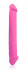 Двосторонний розовый фаллоимитатор Cosmo - 23 см., Bior toys
