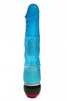 Голубой вибратор-реалистик - 21,5 см., 4sexdreaM