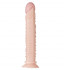 Реалистичный фаллоимитатор с рёбрышками и присоской FLESHXL - 28 см., Dream Toys