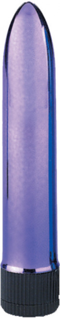 Фиолетовый классический вибратор KRYPTON STIX 5 MASSAGER M/S PURPLE - 12,7 см., NMC