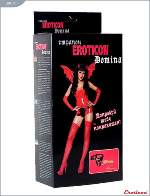 Женский телесный страпон Domina - 19,7 см., Eroticon