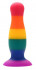 Разноцветная анальная пробка COLOURFUL PLUG - 14,5 см. Разноцветная анальная пробка COLOURFUL PLUG - 14,5 см.