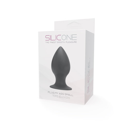 Малая чёрная анальная втулка PLUG MY ASS SILICONE SMALL - 8 см., Toyz4lovers Малая чёрная анальная втулка PLUG MY ASS SILICONE SMALL - 8 см., Toyz4lovers