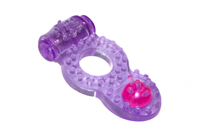 Фиолетовое эрекционное кольцо Rings Ringer, Lola toys