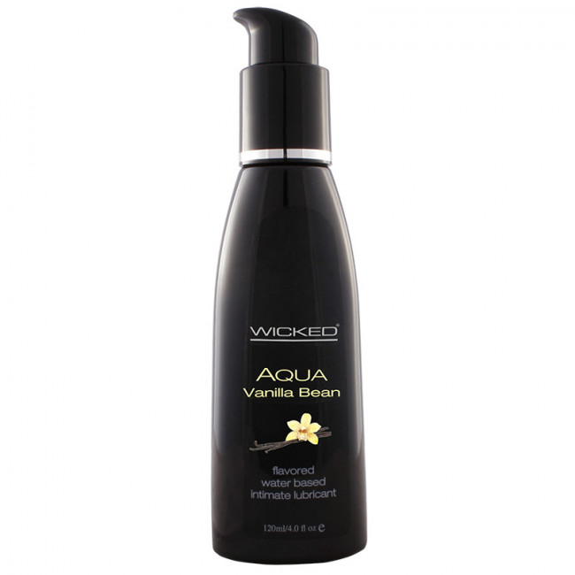 Лубрикант со вкусом ванильных бобов Wicked Aqua Vanilla Bean - 120 мл., Wicked