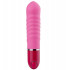Розовый ребристый мини-вибратор NEON PLEASURE WAVES PINK - 14 см., Dream Toys