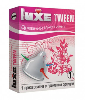 Презерватив Luxe Tween "Древний инстинкт" с ароматом орхидеи - 1 шт., Luxe