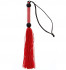 Красная мини-плеть из силикона и акрила SILICONE FLOGGER WHIP - 25,6 см., Blush Novelties
