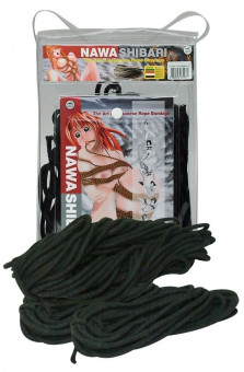Набор из 3 чёрных веревок для шибари Bondage-Seil-Set, NMC