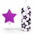 Фиолетовый клиторальный стимулятор-звезда SILICONE PINK STAR CLITORAL VIBRATOR, Tokidoki