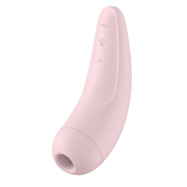 Розовый вакуум-волновой стимулятор Satisfyer Curvy 2+ Розовый вакуум-волновой стимулятор Satisfyer Curvy 2+
