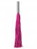 Розовая плётка Leather Whip Metal Long - 49,5 см., Shots Media BV Розовая плётка Leather Whip Metal Long - 49,5 см., Shots Media BV