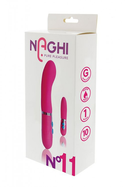 Розовый вибратор для G-стимуляции NAGHI NO.11 - 17 см., Tonga