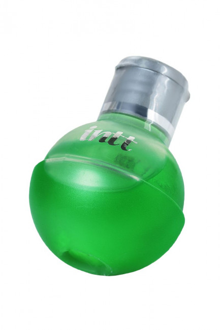 Массажное масло FRUIT SEXY Mint с ароматом мяты и разогревающим эффектом - 40 мл., INTT