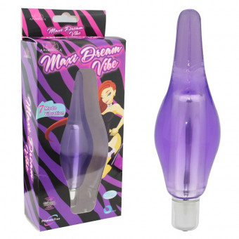 Фиолетовый вибростимулятор-пробка Maxi Dream Vibe - 14,5 см., Howells