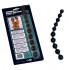 Чёрная анальная цепочка Jumbo Thai Beads - 28 см., Seven Creations