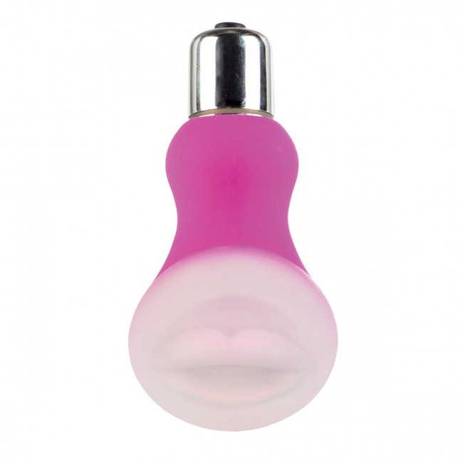 Массажер розового цвета со съемной насадкой для заморозки Posh Silicone Kiss, California Exotic Novelties Массажер розового цвета со съемной насадкой для заморозки Posh Silicone Kiss, California Exotic Novelties