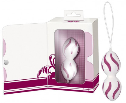 Белые вагинальные шарики Javida Gym Balls Duo, Orion