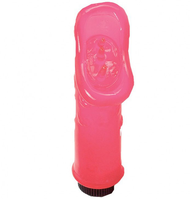 Розовый вибратор-ротик для клитора ULTIMATE VAGINA VIBE PINK, Seven Creations