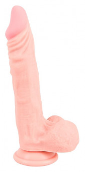 Реалистичный фаллоимитатор с чуть зауженной головкой Medical Silicone Dildo - 21 см., Orion