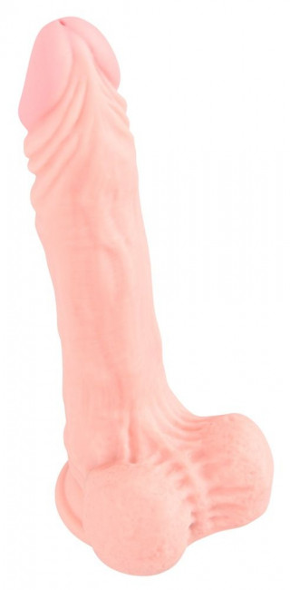 Реалистичный фаллоимитатор с чуть зауженной головкой Medical Silicone Dildo - 21 см., Orion Реалистичный фаллоимитатор с чуть зауженной головкой Medical Silicone Dildo - 21 см., Orion